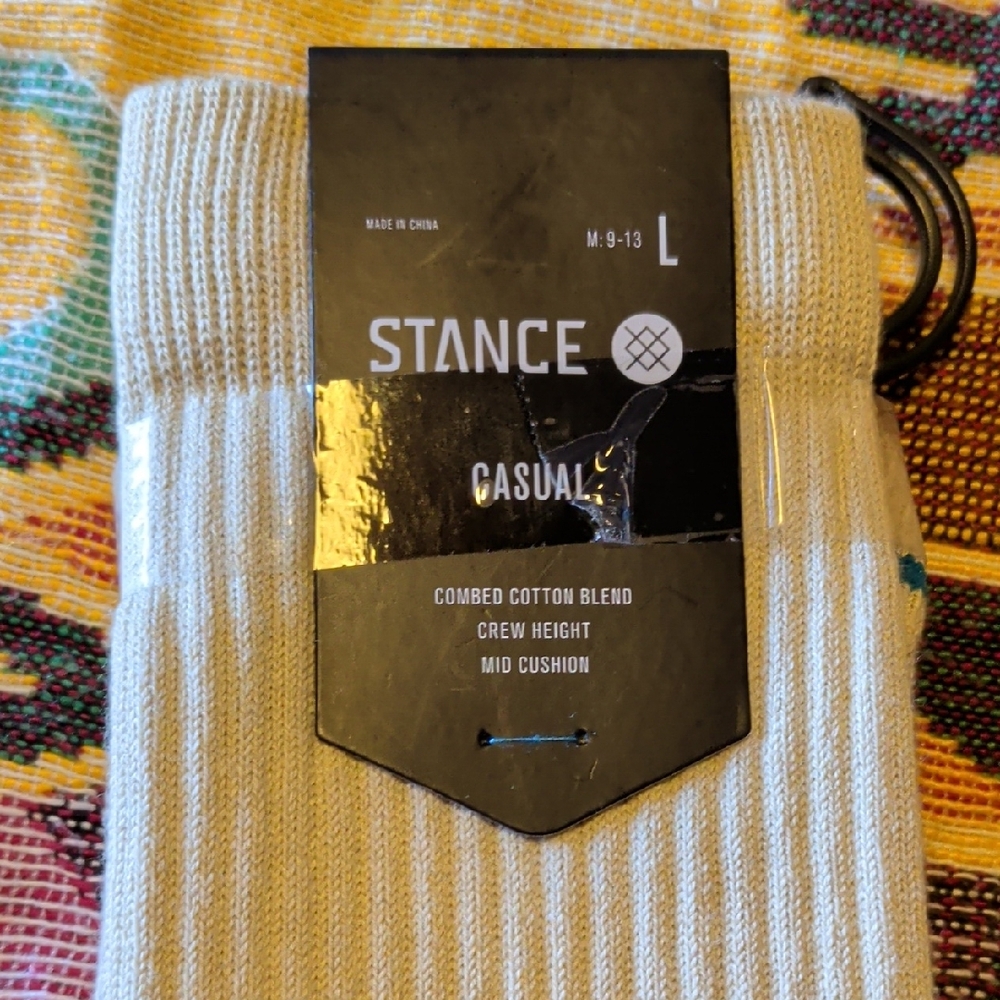Stance Black and White Striped Men's Socks - Picture 3 of 7
